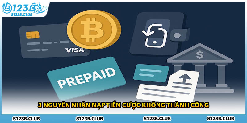 3 nguyên nhân nạp tiền cược không thành công