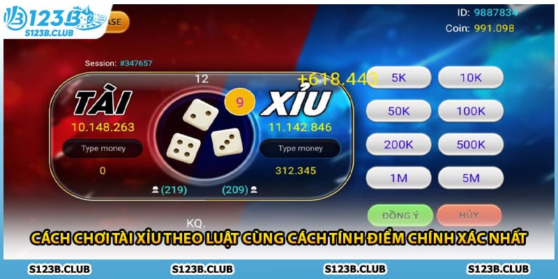 Cách chơi tài xỉu theo luật cùng cách tính điểm chính xác nhất