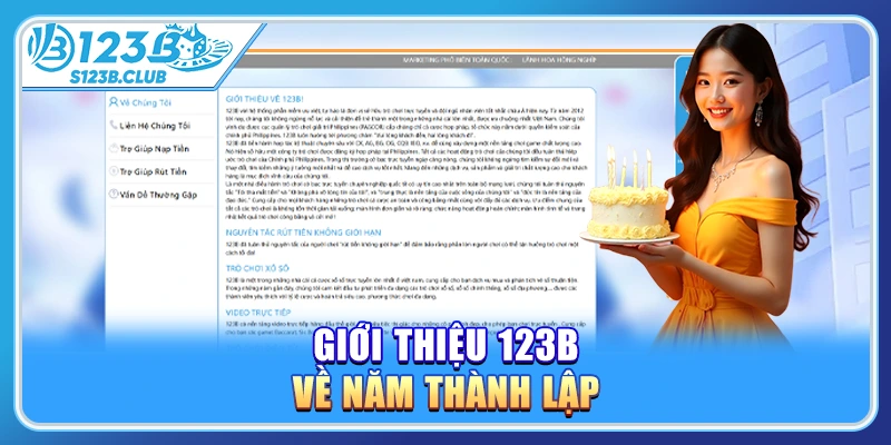 Giới thiệu 123b về năm thành lập