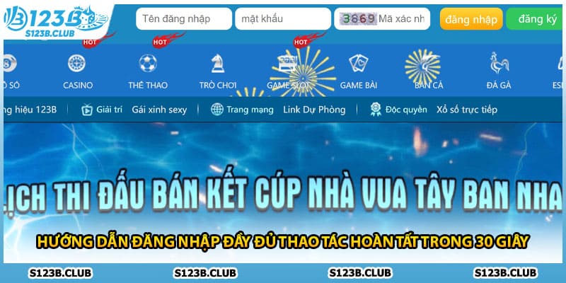 Hướng dẫn đăng nhập đầy đủ thao tác hoàn tất trong 30 giây