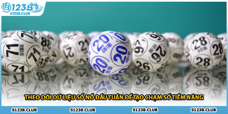 Theo dõi dữ liệu số nổ đầu tuần để tạo chạm số tiềm năng